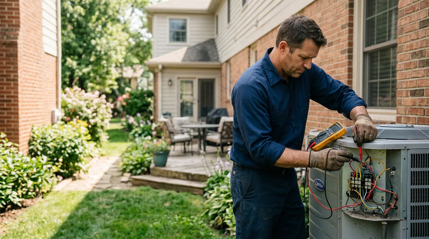 HVAC technician working near Avilla, IN